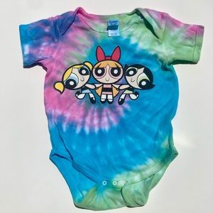 Powerpuff Girls Tie Dye Baby Toddler onesie